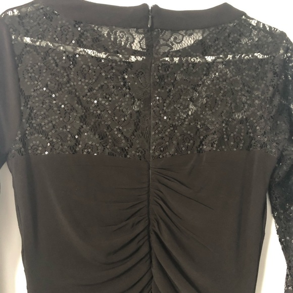 Jessica Long Sleeve Lace Black Dress, size 6 - Picture 4 of 13